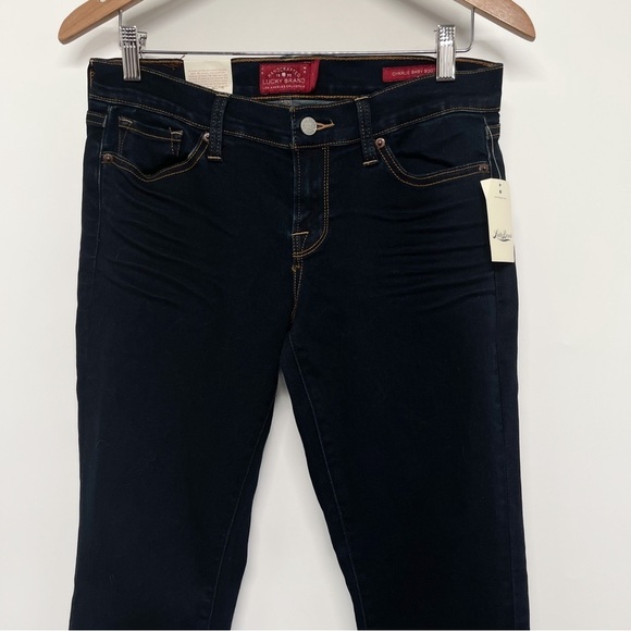 Lucky Brand Charlie Baby Boot Bootcut Dark Wash Denim Jeans Size 6 28 - Picture 4 of 9